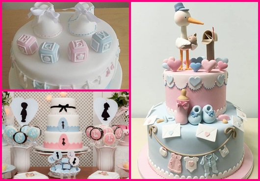 Chá Revelação: Modelos de bolos