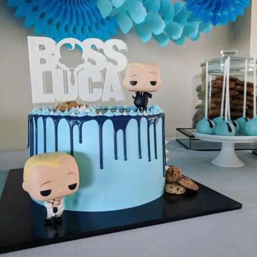 Festa Poderoso Chefinho: Bolo com chantilly e topper