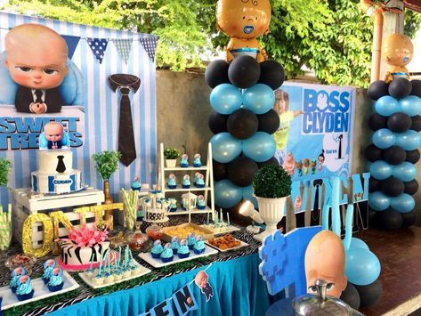 Festa Poderoso Chefinho: Decoração com bandeirinhas