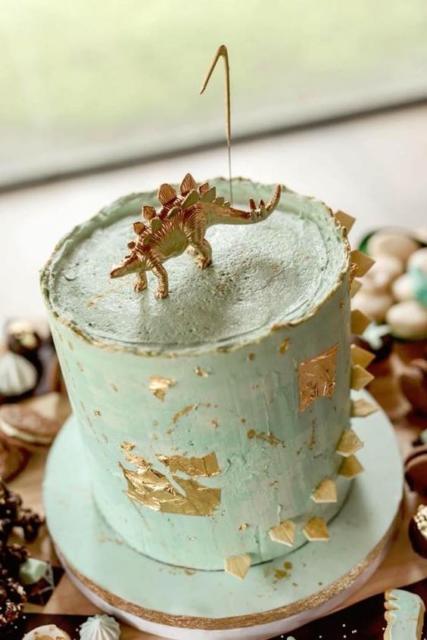 Bolo Rústico: Para aniversário com Tema Dinossauro