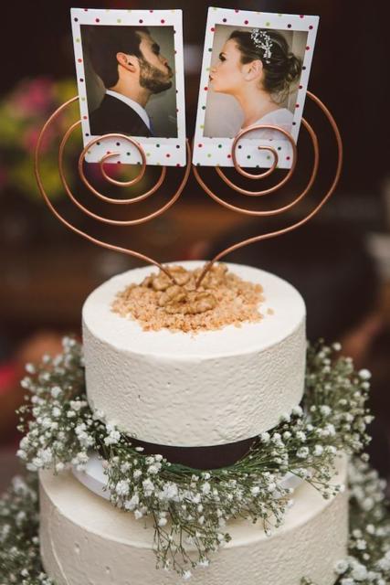 Bolo Rústico: Topo de bolo com fotos