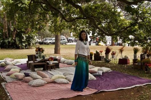 Festa no parque: Decoração com almodafas
