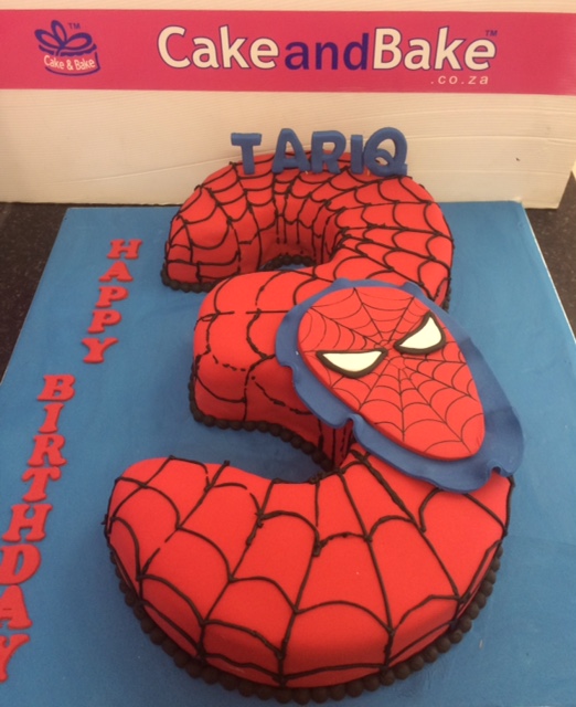 Bolo de número: Homem-Aranha