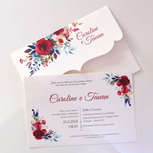 Convite com estilo Boho