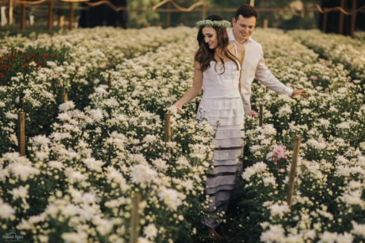 Pré-wedding: em Holambra