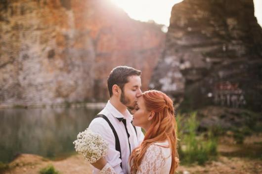 Pré-wedding retrô em parque