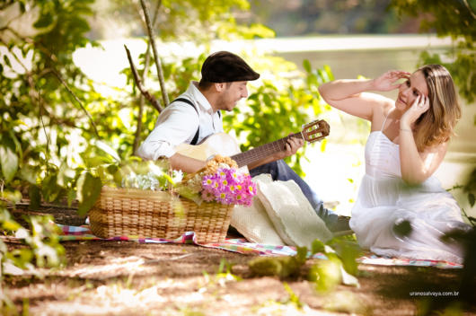 Pré-wedding: no campo