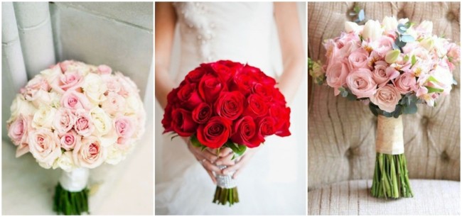 buquê de noiva de rosas