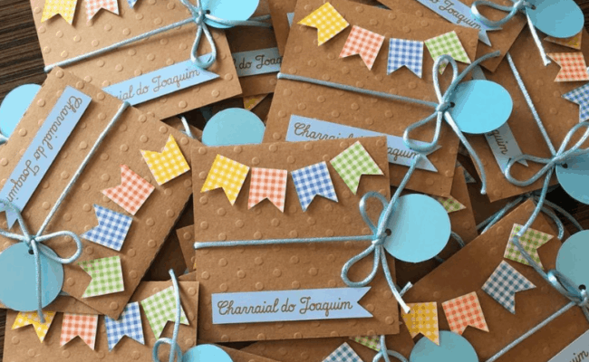 convite artesanal de charraial