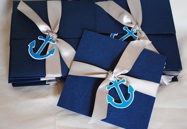 convites chá de bebê marinheiro