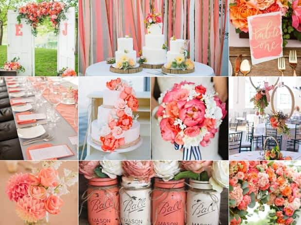 cores para decorar casamentos