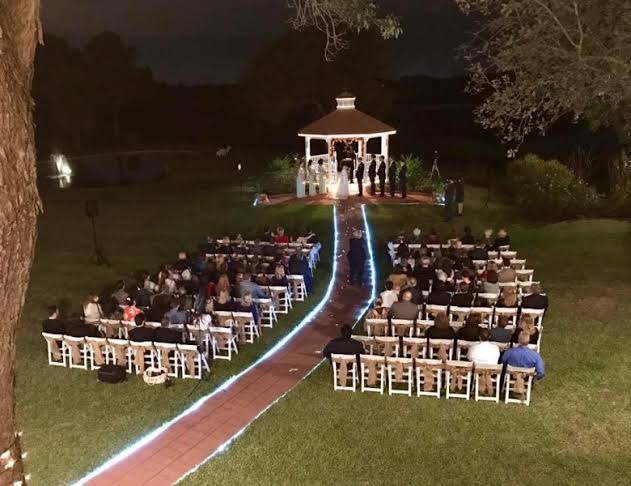 ideias de casamento ao ar livre a noite