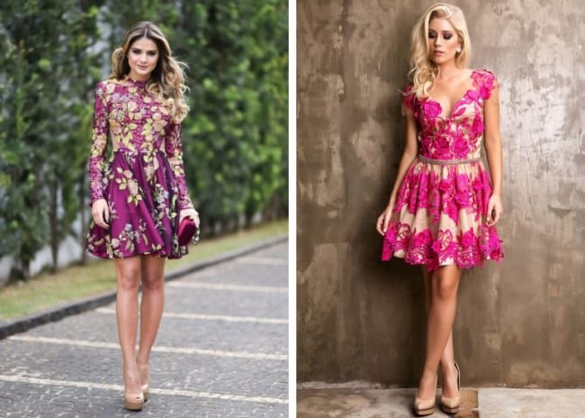 vestidos curtas para convidadas de casamento rústico