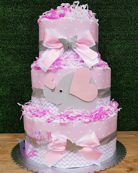 bolo decorado elefantinho