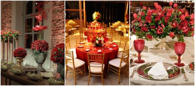 como usar vermelho no casamento