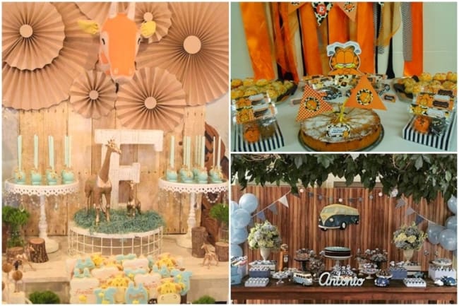 decoração para chá de fraldas de menino