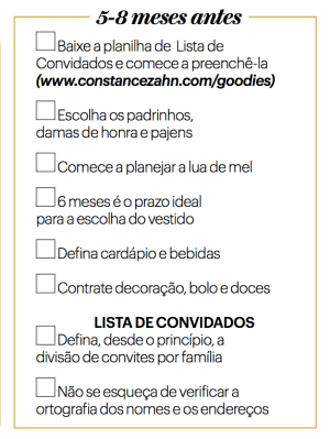 Checklist de casamento 2