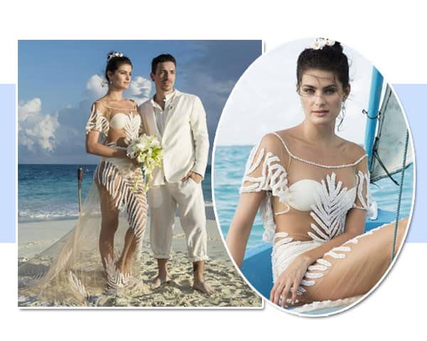 Vestido de noiva diferente de isabelli fontana