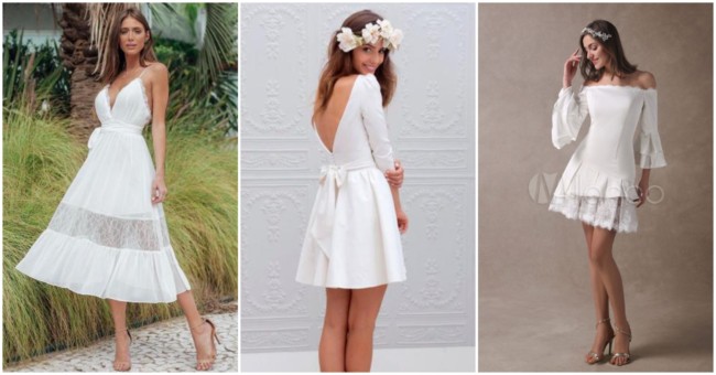 Vestidos de noiva curtos 4