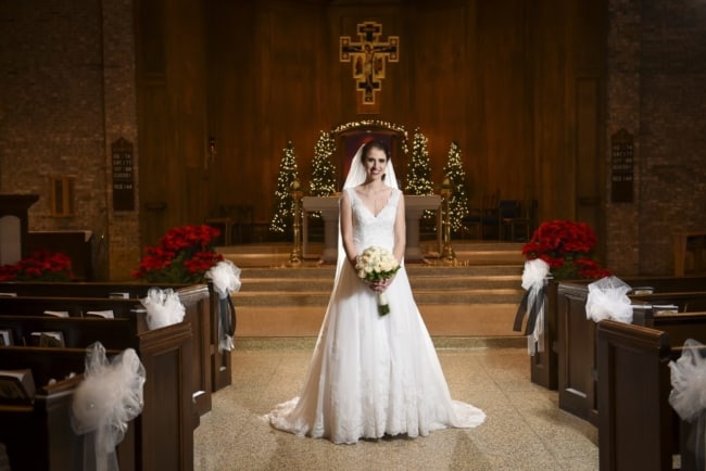 foto de casamento na igreja