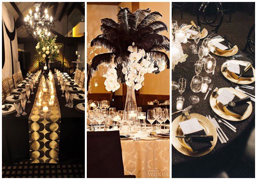 ideias para decoração preto e dourado37