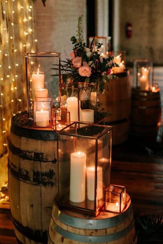 velas para festa de casamento
