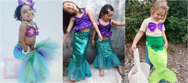 fantasia de carnaval infantil de sereia