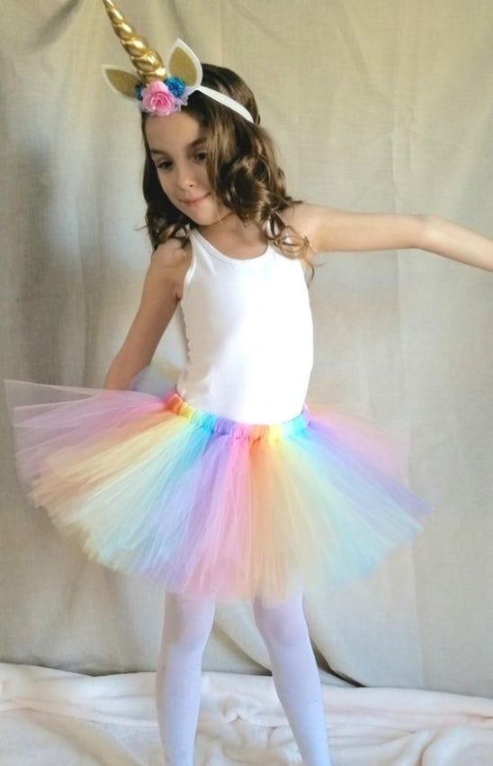 fantasia simples de unicórnio para menina