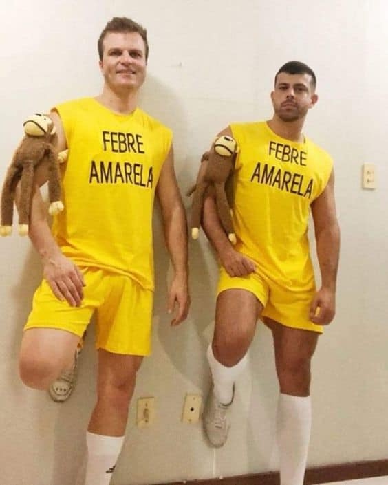 Fantasia de Carnaval masculina febre amarela