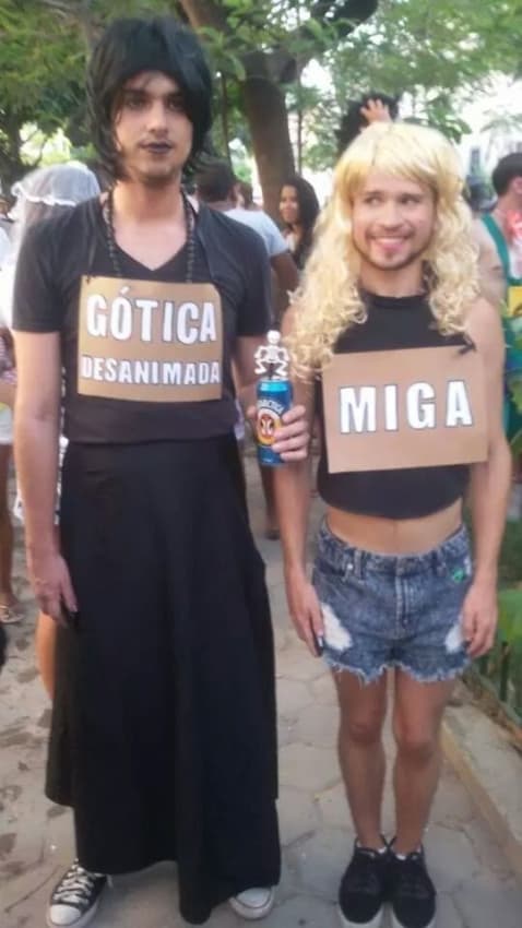 Fantasia de Carnaval masculina gotica