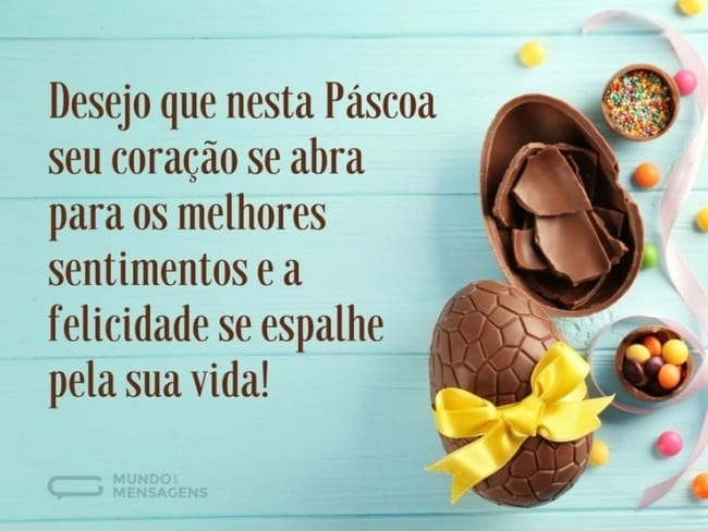 Ideia de mensagem de Páscoa para cliente