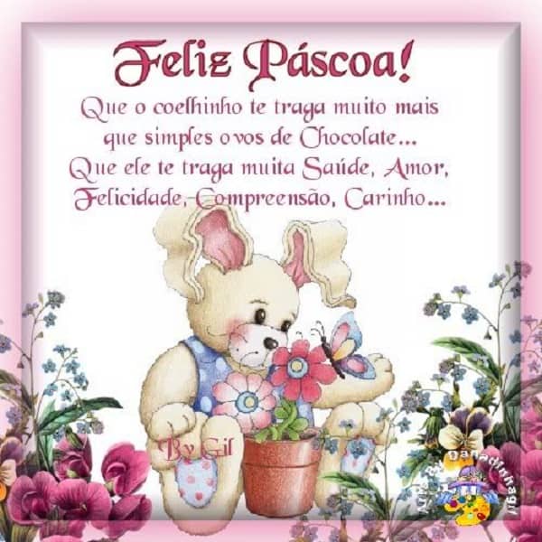 Linda Mensagem de Páscoa infantil