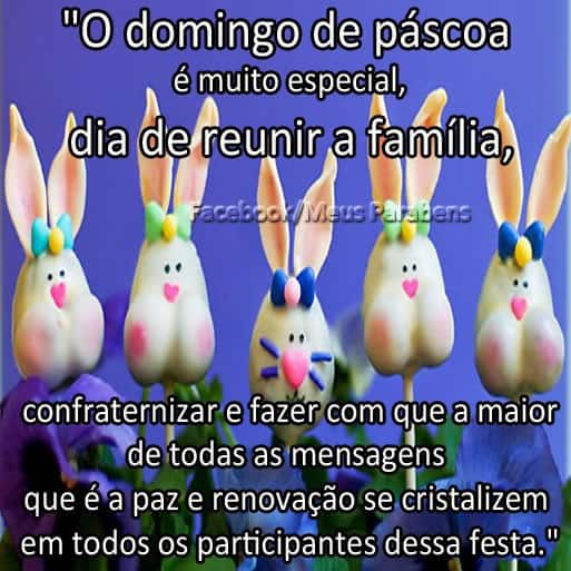 Linda Mensagem de Páscoa para família