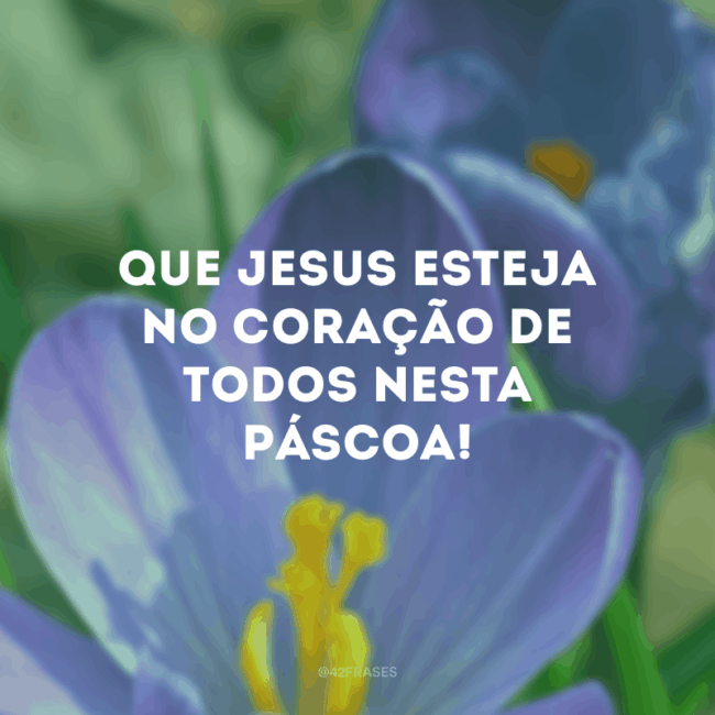 Mensagem de Páscoa curta e pequena