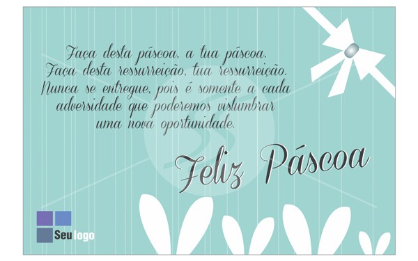 Mensagem de Páscoa empresarial simples
