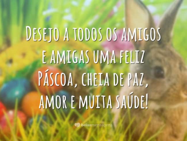 Mensagem de Páscoa para amigos