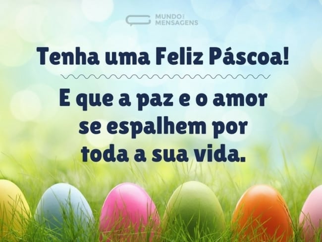 Mensagem de Páscoa para clientes