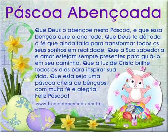 Mensagem de Páscoa para familiares