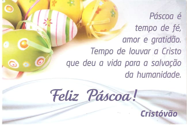 Mensagem de Páscoa para família ideias