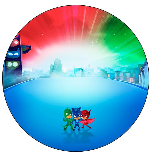 adesivo para latinho Kit festa PJ Masks