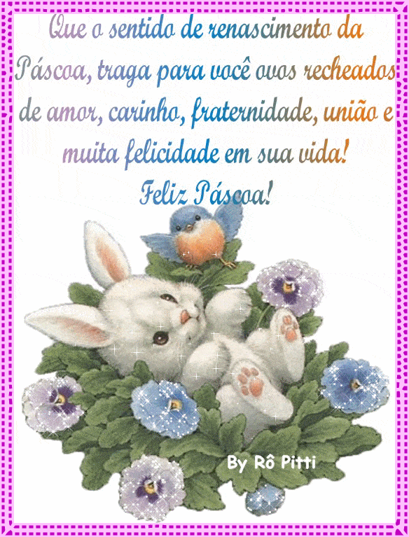 gif de mensagem de pascoa para família