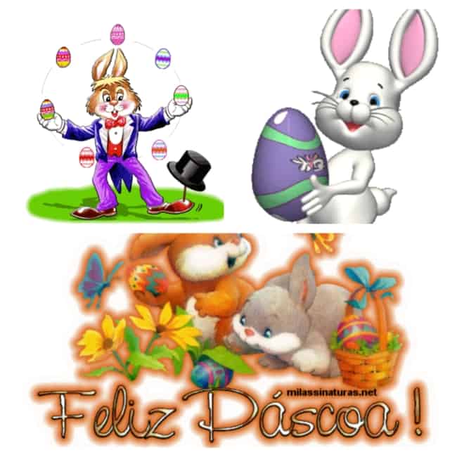 mensagem de Páscoa em desenho