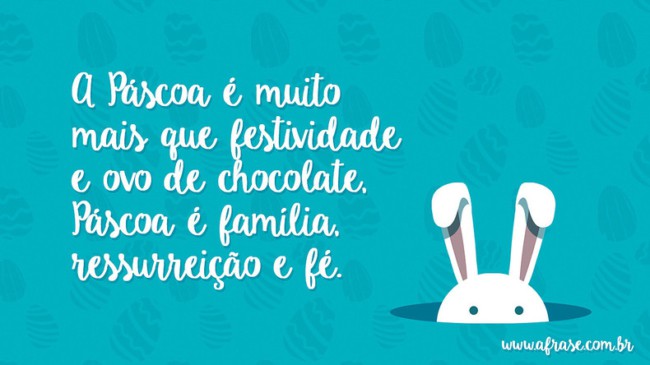 mensagem simples de pascoa para família