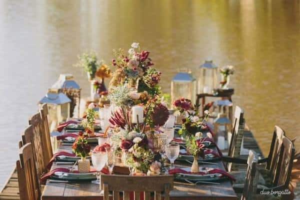 o que servir em Casamento Country