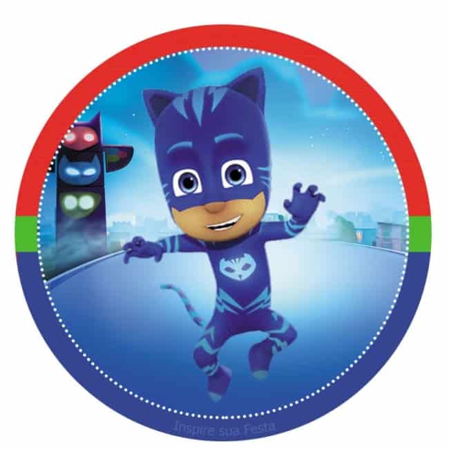 rotulo personagem Kit festa PJ Masks