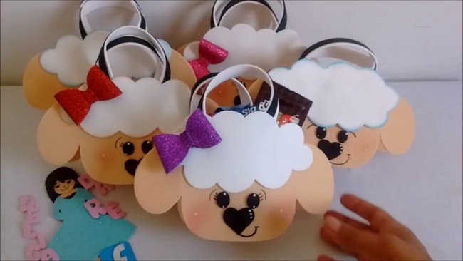 sacolinha evangélica de páscoa em EVA