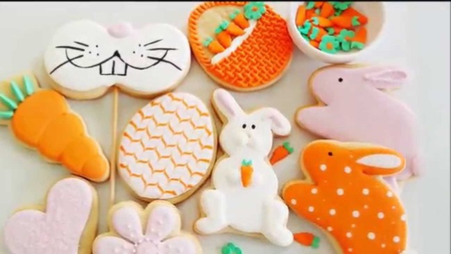 Biscoito de Páscoa coelho e cenoura