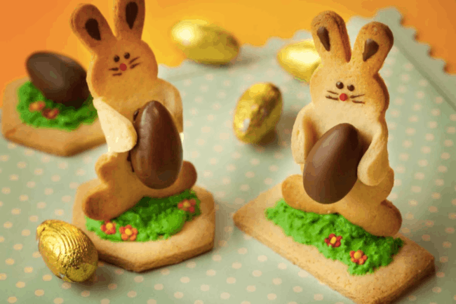 Biscoito de Páscoa com chocolate