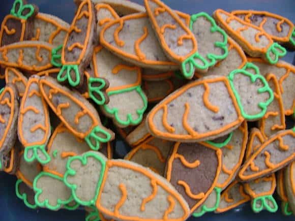 Biscoito de Páscoa de cenoura