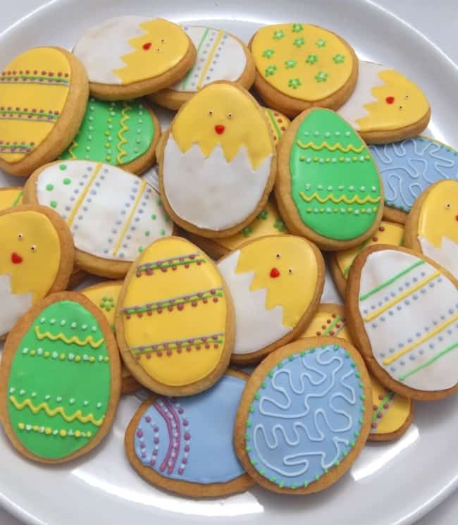 Biscoito de Páscoa de pintinhos